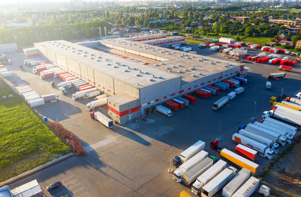 logistics warehouse docks