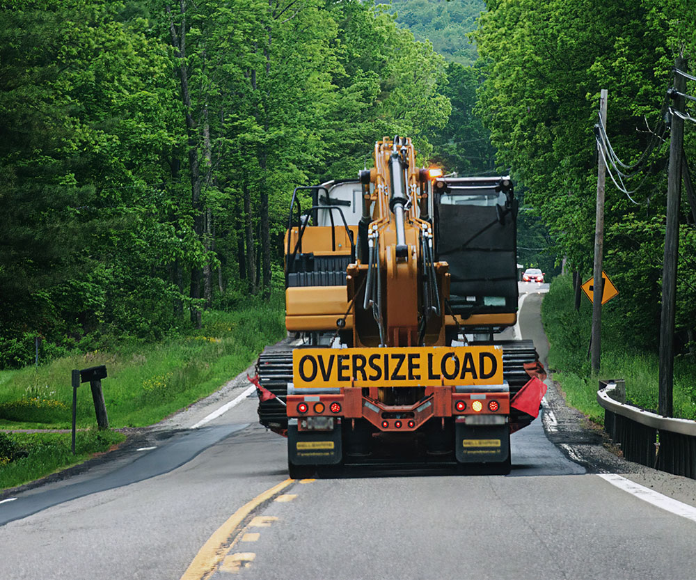 over-dimensional load construction equipment
